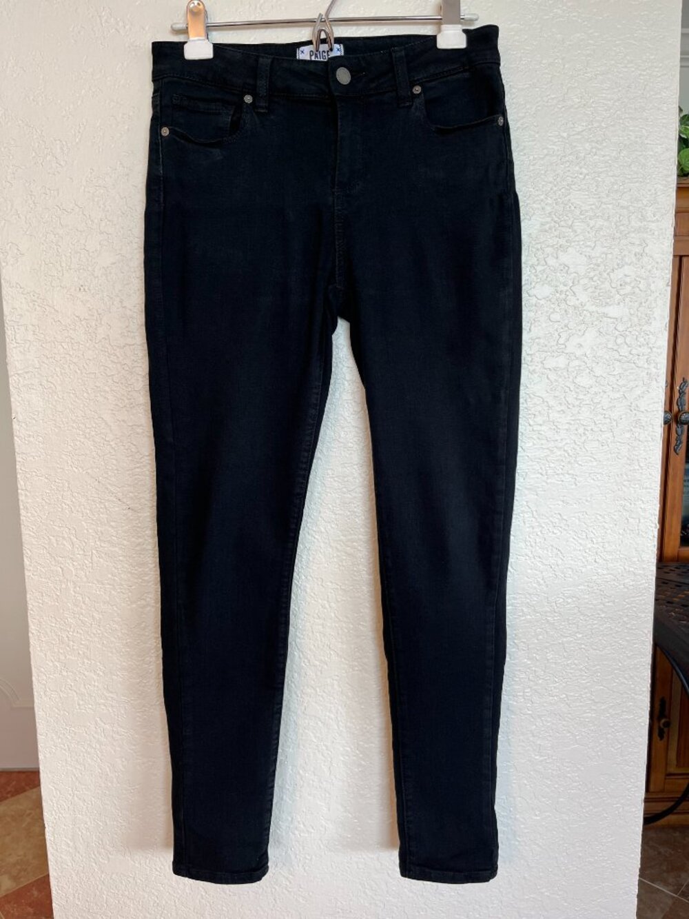 Paige Verdugo Ultra Skinny Stretch Jeans, Black, Size 29
